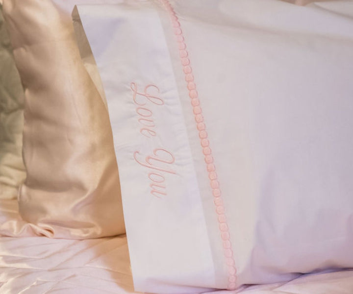 blush dottie pillowcase -DOT-KPC-BLUSH