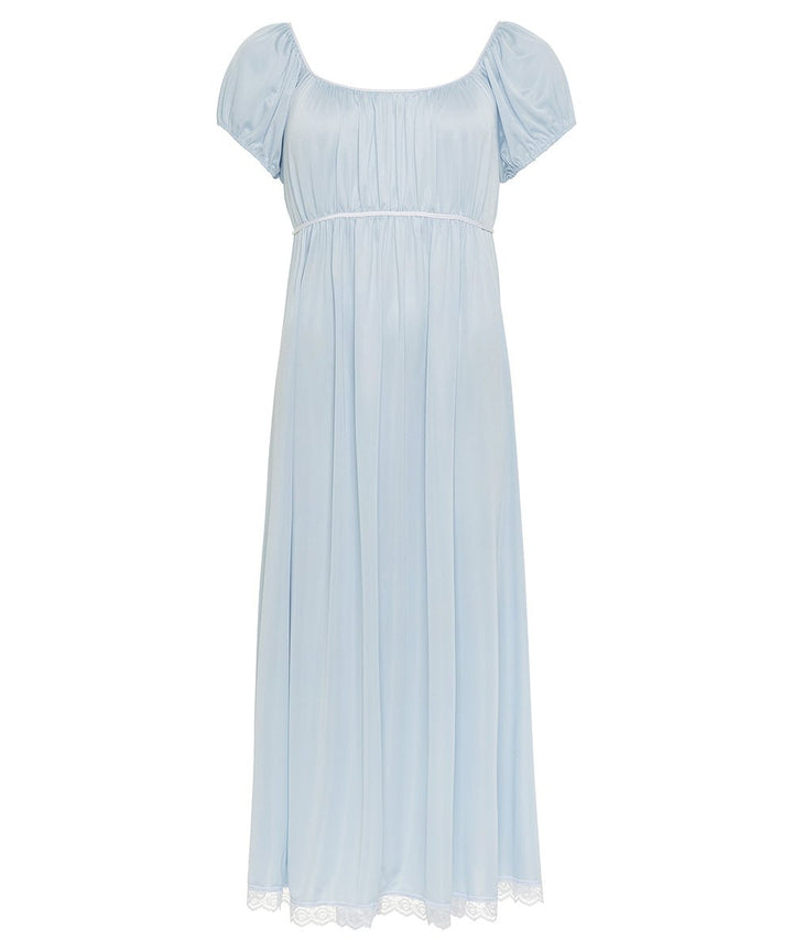 lily rose nightgown -LR-SML-BLUE/WHITE