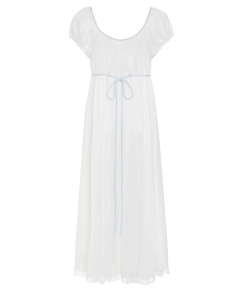 lily rose nightgown -LR-SML-WHT/BLUE