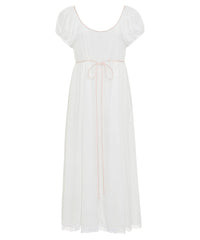 lily rose nightgown -LR-SML-WHT/PINK